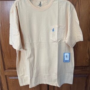 johnnie-O butter yellow Cotton T-Shirt